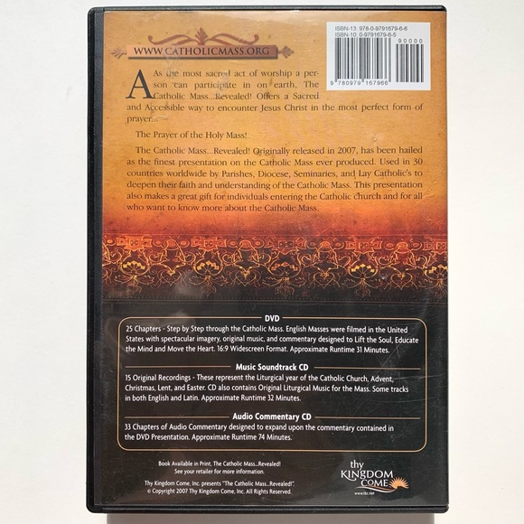 The Catholic Mass Revealed DVD & CD set 9780979167966 Thy Kingdom Come - Picture 2 of 6
